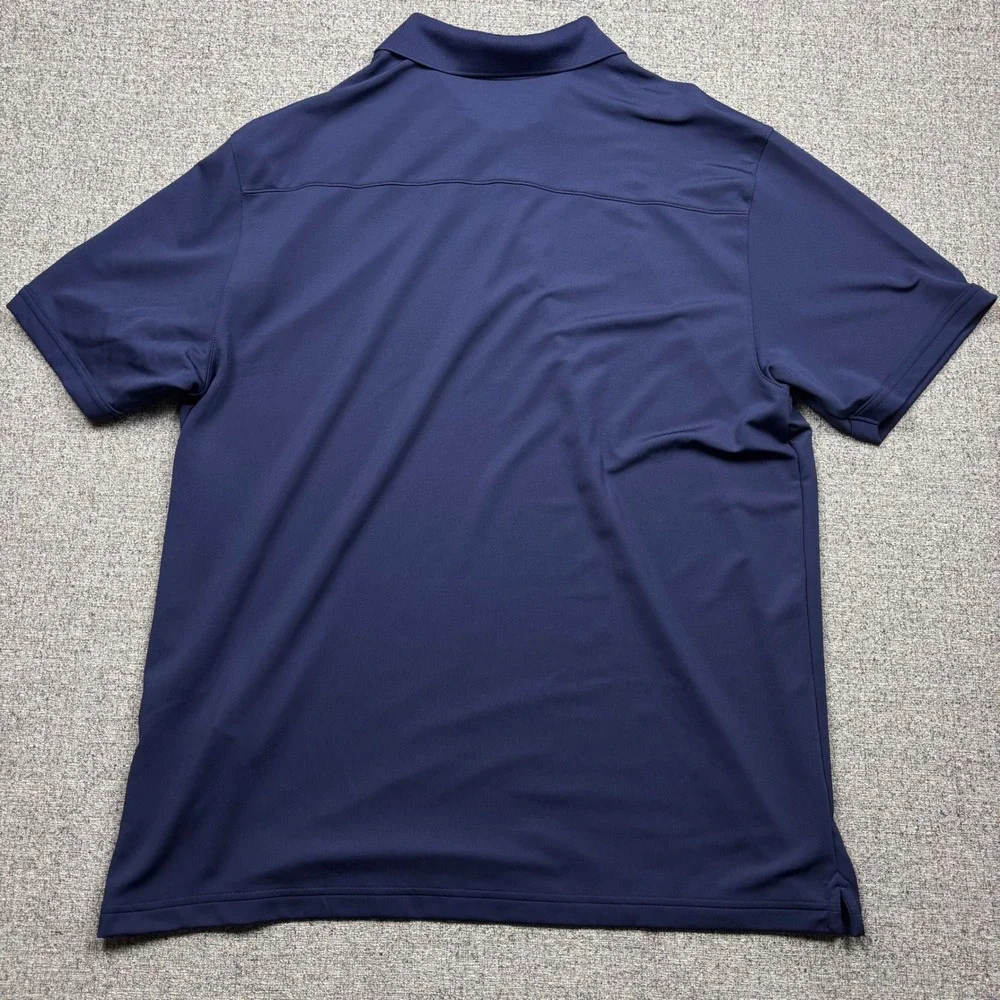 Under Armour Mens XXL Navy Blue HeatGear Loose Fit Short Sleeve Polo Shirt